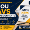 IGNOU MAVS Solved Assignment