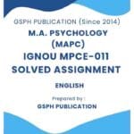 IGNOU MPCE-011 Solved Assignment