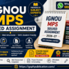 IGNOU MPS solved assignment