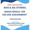 IGNOU BHDLA-135 Solved Assignment