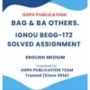 IGNOU BEGG-172 Solved Assignment