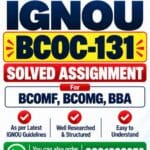 IGNOU BCOC-131 Solved Assignment