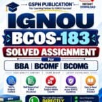 IGNOU BCOS-183 Solved Assignment