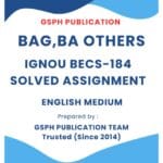 IGNOU BECS-184 Solved Assignment em 2024-25