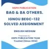 IGNOU BEGC-132 Solved Assignment 2024-25