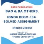 IGNOU BEGC-134 Solved Assignment