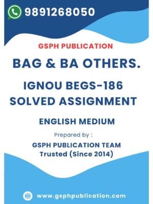 IGNOU BEGS-186 Solved Assignment