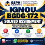 IGNOU BGDG-172 Solved Assignment
