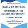 IGNOU BSKLA-135 Solved Assignment