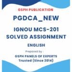 IGNOU MCS-201 Solved Assignment