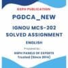 IGNOU MCS-202 Solved Assignment