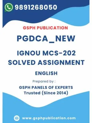 IGNOU MCS-202 Solved Assignment