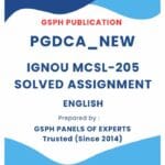 IGNOU MCSL-205 Solved Assignment