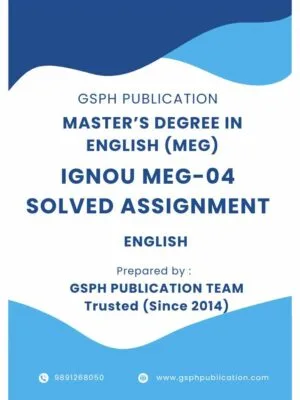 IGNOU MEG-04 Solved Assignment free