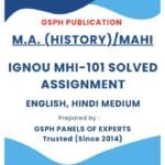 IGNOU MHI-101 Solved Assignment