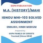 IGNOU MHI-103 Solved Assignment
