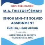 IGNOU MHI-111 Solved Assignment