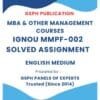 IGNOU MMPF-002 Solved Assignment