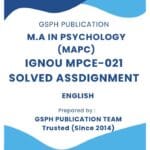 IGNOU MPCE-021 Solved Assignment