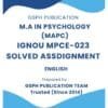 IGNOU MPCE-023 Solved Assignment