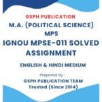 IGNOU MPSE-011 Solved Assignment