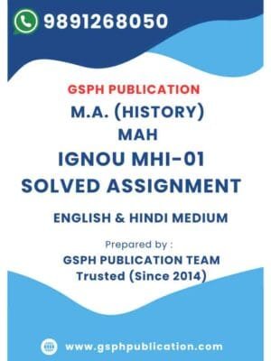 IGNOU MHI-01 Solved Assignment