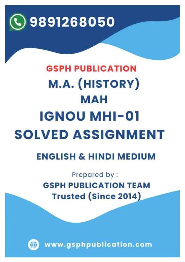 IGNOU MHI-01 Solved Assignment