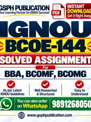 IGNOU BCOE-144 Solved Assignment free download pdf1