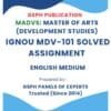IGNOU MDV-101 Solved Assignment