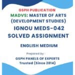 IGNOU MEDS-042 Solved Assignment