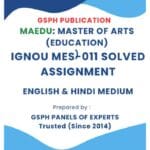 IGNOU MES-011 Solved Assignment