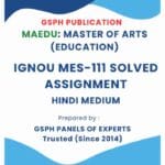 IGNOU MES-111 Solved Assignment