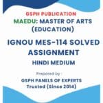 IGNOU MES-114 Solved Assignment