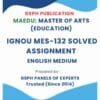 IGNOU MES-132 Solved Assignment