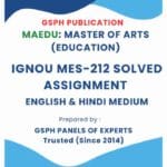 IGNOU MES-212 Solved Assignment 2025
