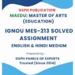 IGNOU MES-213 Solved Assignment