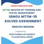 IGNOU MTTM-10 Solved Assignment