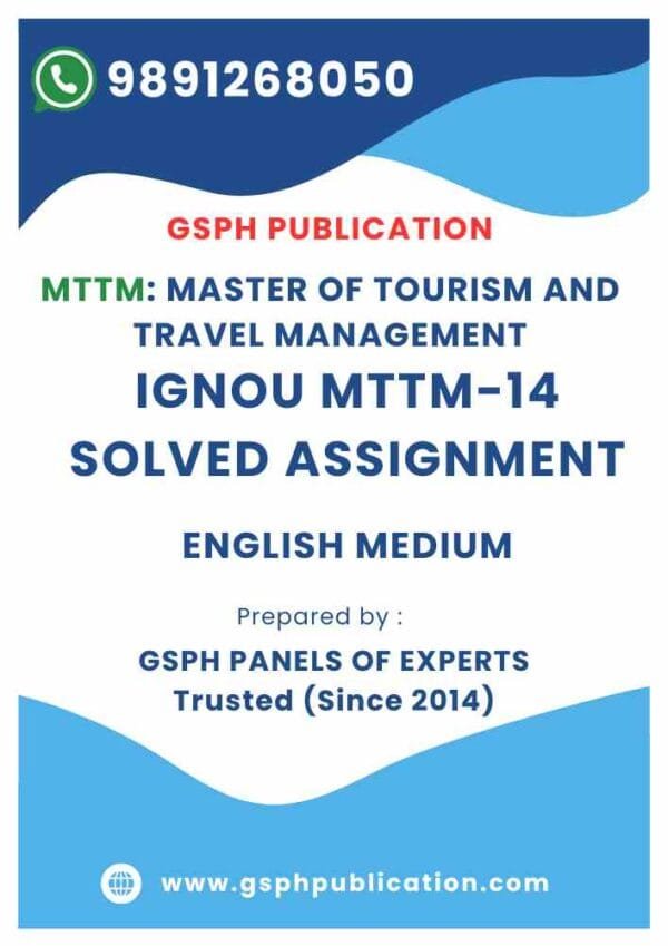 IGNOU MTTM-14 Solved Assignment