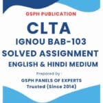 IGNOU BAB-103 Solved Assignment