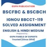 IGNOU BBCCT-119 Solved Assignment