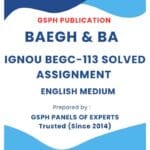 IGNOU BEGC-113 Solved Assignment