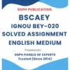 IGNOU BEY-020 Solved Assignment