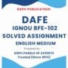 IGNOU BFE-102 Solved Assignment