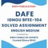 IGNOU BFEE-104 Solved Assignment