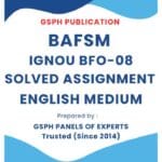 IGNOU BFO-08 Solved Assignment