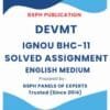 IGNOU BHC-11 Solved Assignment