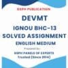 IGNOU BHC-13 Solved Assignment