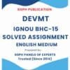 IGNOU BHC-15 Solved Assignment