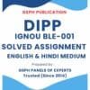 IGNOU BLE-001 Solved Assignment