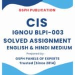 IGNOU BLPI-003 Solved Assignment